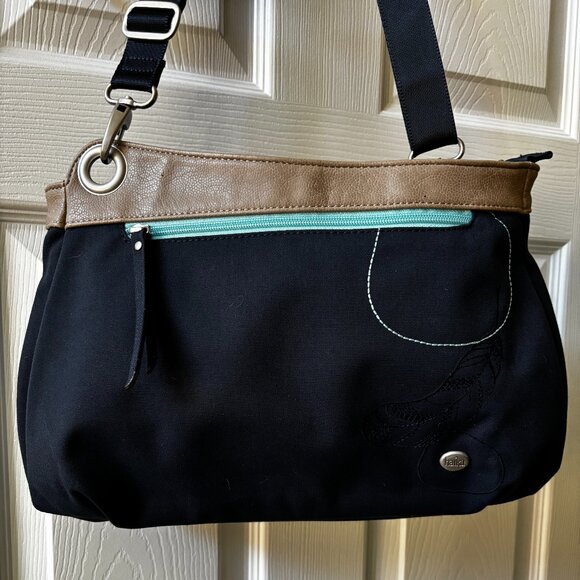 New, Never Used Haiku Navy Blue Cross Body Purse - Picture 2 of 5